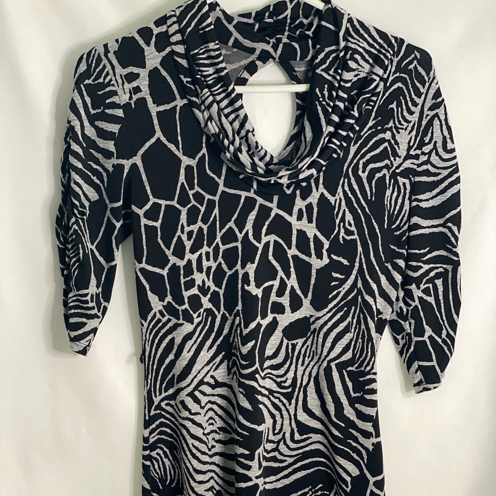 A. Byer Animal print blouse